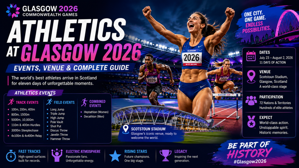 Athletics at Glasgow 2026 Commonwealth Games: Events, Venue & Complete Guide