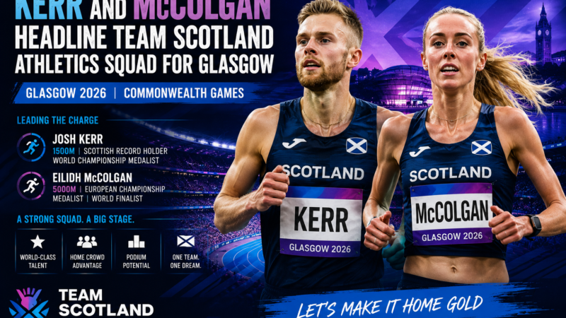Kerr and McColgan Headline Team Scotland Athletics Squad for Glasgow