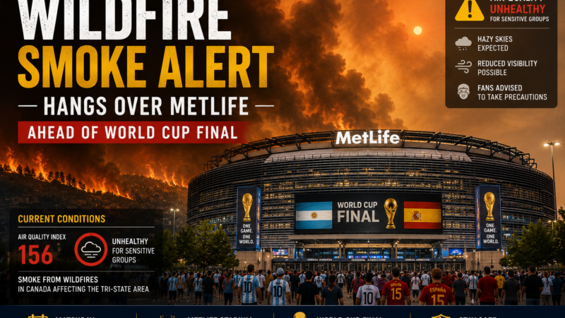 Wildfire Smoke Alert Hangs Over MetLife Ahead of World Cup Final